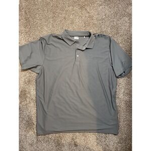 Callaway Men's Gray Textured Golf Polo Shirt Short Sleeve Performance - Size XL
